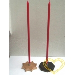 Stojánek na vysoké svíčky sakura - dřevěný svícínek